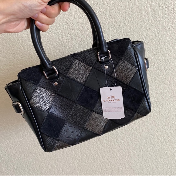 Coach satchel bag NWT black crossbody - Picture 4 of 5